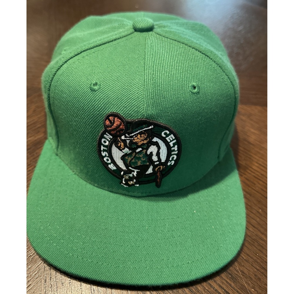 Men's Mitchell & Ness Kelly Green Boston‎ Celtics Ground 2.0 Snapback Hat CLEAN